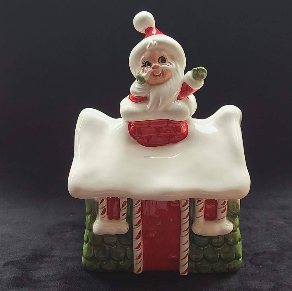 Lefton Vintage Christmas Cookie Jar